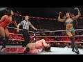 Nikki Bella vs Alicia Fox Aksana - 2-on-1 Handicap Match Raw June 2 2014