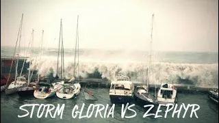 GIANT WAVES From STORM GLORIA Damage Boats Whilst Our Repairs Continue – Ep. 45