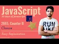 Counter II 30 Days of JavaScript LEETCODE 2665 CLOSURE