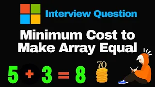 Minimum Cost to Make Array Equal LeetCode 2448 Binary Search Python Solution
