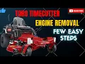 HOW TO REMOVE LAWN MOWER ENGINE on Zero Turn or Riding Mower