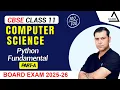 Python Fundamentals Part-A Class 11 Introduction Tokens Literals Operators CS 2025 26