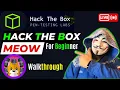 Tier 0 HackTheBox Starting Point Meow hack the box tutorial in hindi htb hacker vlog