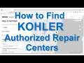 How to Find KOHLER Authorized Repair Centers