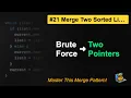 LeetCode Merge Two Sorted Lists in Java Brute Force vs Recursive vs Iterative - Must-Know