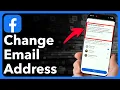 How To Change Email Address On Facebook