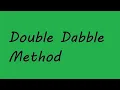 Decimal to Binary Double Dabble method
