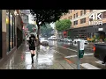 Heavy Rain In Downtown Los Angeles Sounds For Sleep And Relaxation 4K