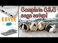 Unboxing a Kavee Cage its complete set up fleece bedding My review