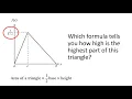 Triangular Distribution Intro - reading the formula sheet