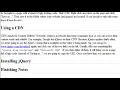 132 Installing jQuery
