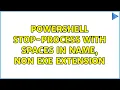 Powershell Stop-process with spaces in name non exe extension 2 Solutions