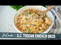 Effortless Gourmet Slow Cooker Creamy Tuscan Chicken Orzo
