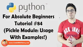 Pickle Module Python Tutorials For Absolute Beginners In Hindi