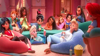 أول مره تحصل كل اميرات ديزني اتجمعو في اوضه واحده وكمان اتصاحبو 