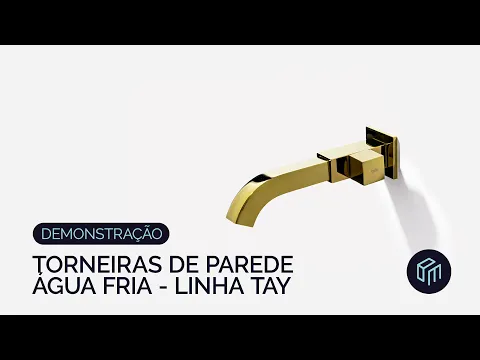 Video do produto Vídeo - Torneira de Parede para Banheiro (Tay Preta Fosca) - Outlet