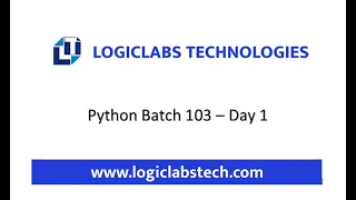 Python - Batch 103
