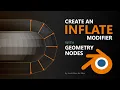 Blender 3 0 Beginner Tutorial - Create Inflate Modifier in Geometry Nodes