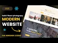 How to Build Photography Modern Website using React JS Tailwind CSS React Project step by step