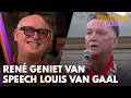 René van der Gijp geniet van speech Louis van Gaal: 'Zó vol van zichzelf!' | VANDAAG INSIDE