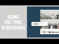 Pic-Time How to use Pic-Time Slideshows
