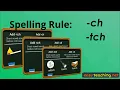 Words Ending - ch and