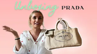 Preloved Prada Canapa Tote Unboxing for under 500E from TheVintageBar What fits Freya Johanna