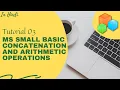 Microsoft Small Basic Tutorial 03 Concatenation and Arithmetic operations in HINDI