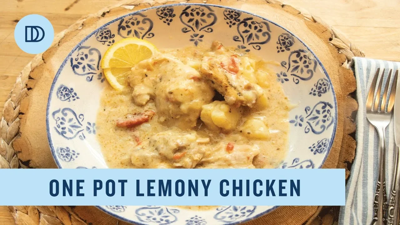 One Pot Lemony Chicken & Potatoes  - Ready in under 60 minutes!