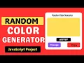 I Built a Random Color Generator Using Only JavaScript