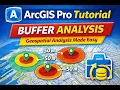 ArcGIS Pro Buffer Analysis Tutorial Create Buffers Step-by-Step GIS Beginners Guide