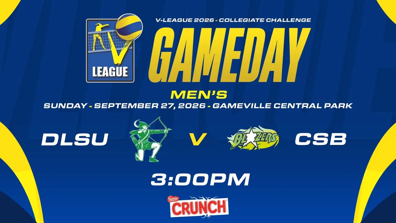 DLSU vs. CSB | Preliminaries | 2026 Men's V-League: Metro Manila Division 2026-09-27 08:21