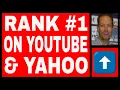 HOW TO RANK Your S On The First Page Of YAHOO YOUTUBE - Proof Of Position