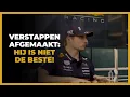 Max Verstappen compleet afgemaakt: ´Hij was niet de beste!´