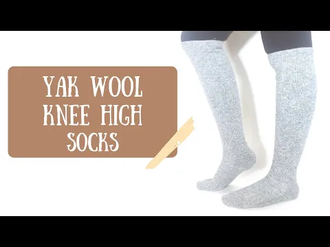 Download MP3 Grey Yak Wool Knee High Socks