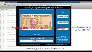 Currency Recognition Using CNN Matlab Project With Source Code Currency Detection Using Matlab