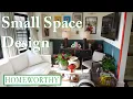 SMALL SPACE DESIGN Creative Storage Vintage Treasures and Bold Color