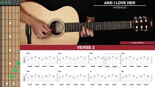 Download And I Love Her Guitar Cover The Beatles 🎸|Tabs + Chords| MP3