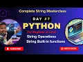 Python string Masterclass in one Hindi Beyond Basics Advanced Python String Tricks Hindi