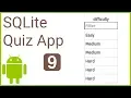 Multiple Choice Quiz App with SQLite Integration Part 9 - DIFFICULTY LEVELS
