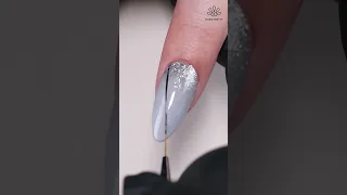 Shiny Gray Ombre Nails| BORN PRETTY