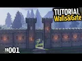 Minecraft Castle Walls and Gate TUTORIAL