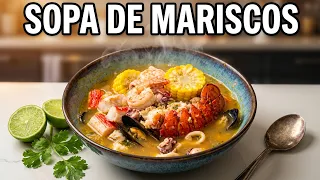 Cómo hacer SOPA DE MARISCOS Técnicas Saludables. Apta p/Diabetes-Dieta-Control de Peso