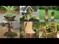 100 diy Creative Tree Stump Decor Ideas Tree Stump Gardening Crafts