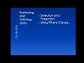 SQL Tutorials for Beginners Lesson 2 - Selection Projection with WHERE Clause