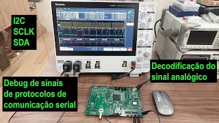 Tektronix 4 series B MSO - debug de sinais de comunicação serial I2C