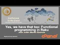 Functional programming with Raku - Juan Julian Merelo Guervos