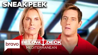 sneak peek captain sandy is stunned by lukes behavior below deck mediterranean s11 e7 bravo