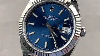 Rolex Datejust 41 126334-0002 Blue Dial Iconic Luxury Watch Review