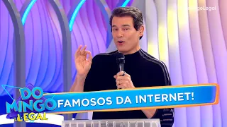 Eles viralizaram e agora estão no Famosos da Internet! | Domingo Legal (06/09/26)